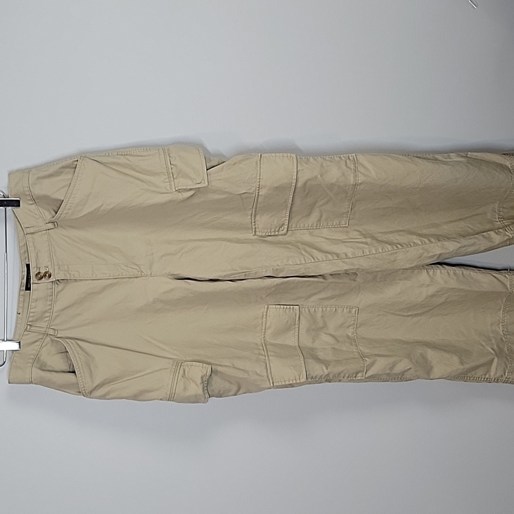 Banana Republic wide straight leg cargo pants khakis